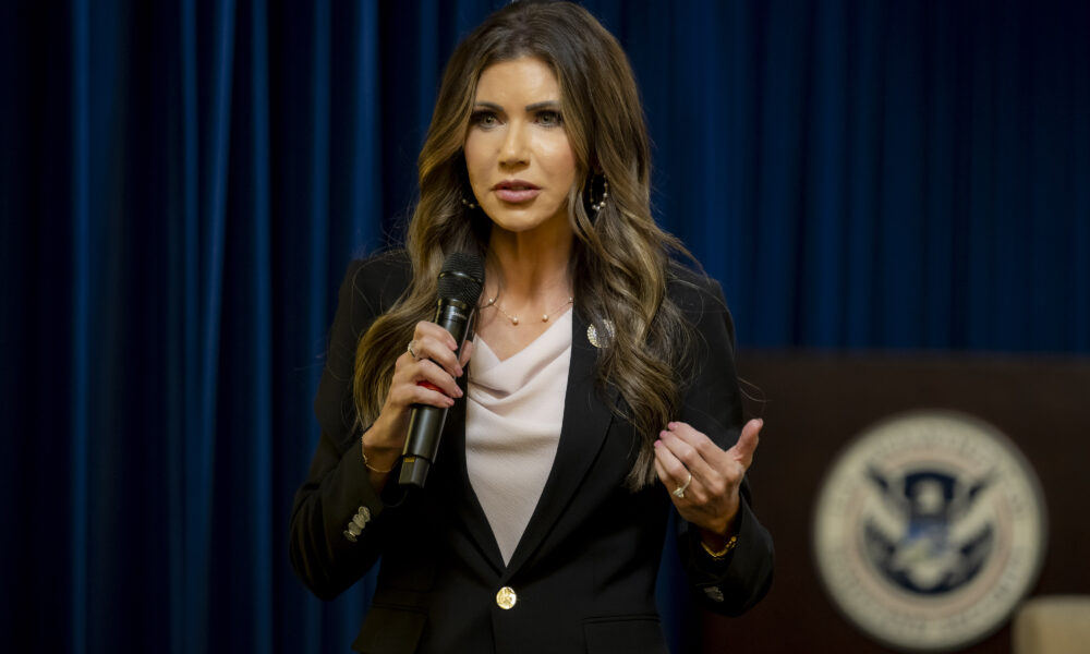 DHS Secretary Kristi Noem visits the headquarters of Immigration and Customs Enforcement (ICE)