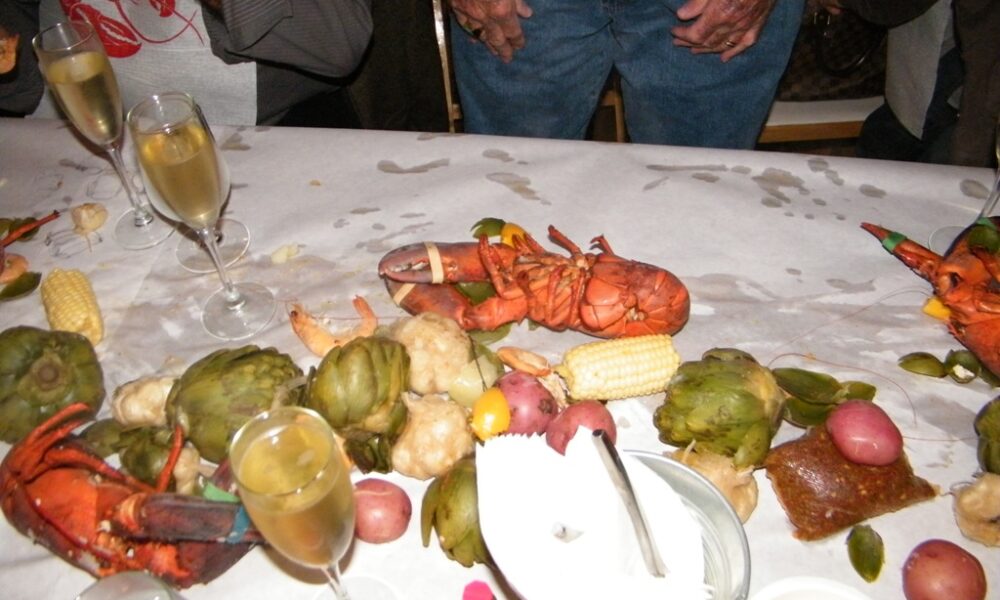 Lobster feed at Gloria Ferrer - Stierch