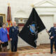 Flag of the United States Space Force unfurled at the White House