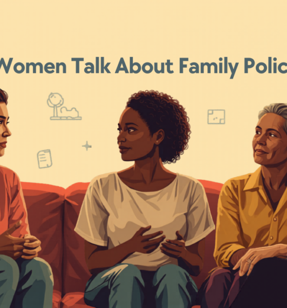 The conversation women are having