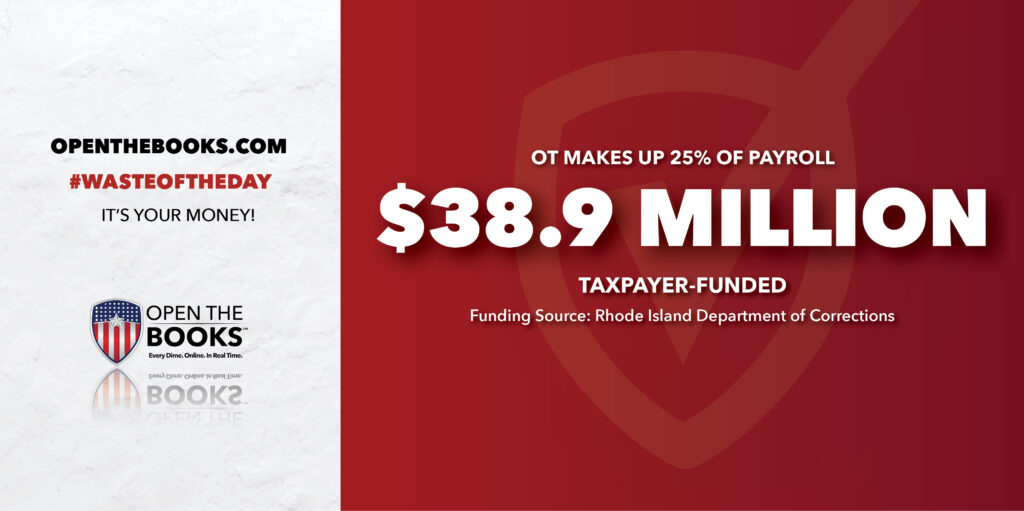 Waste of the Day Rhode Island Overtime Payments Approach $300,000