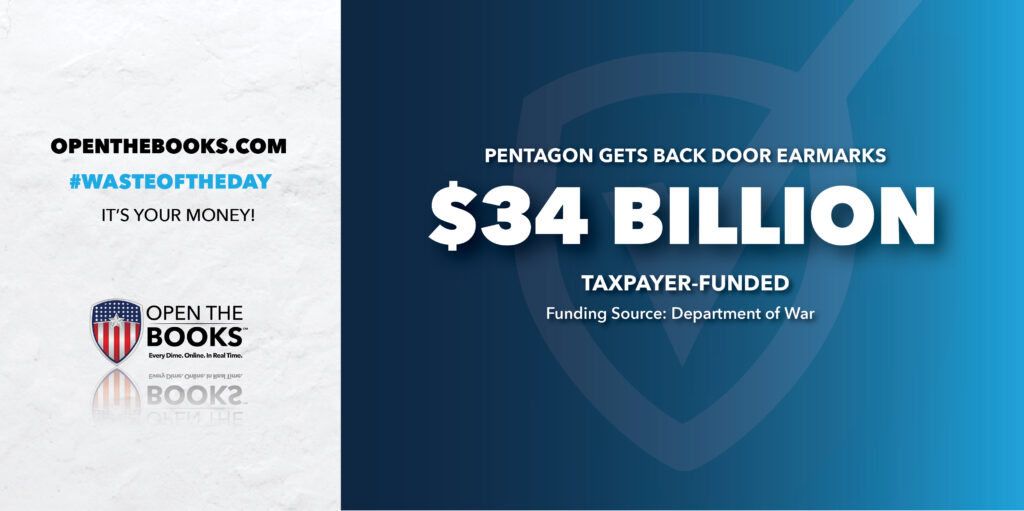 Waste of the Day $34 Billion In Secretive Military Funding