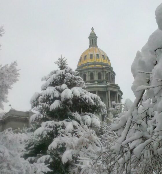 Colorado State Capitol in winter
