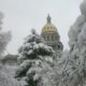 Colorado State Capitol in winter