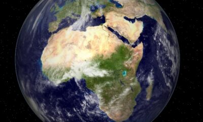 Earth with orbital POV over Africa and the Arabian Peninsula