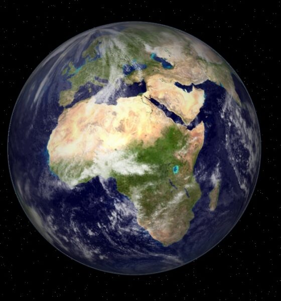 Earth with orbital POV over Africa and the Arabian Peninsula