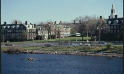 Harvard Business School, with the Charles River (Boston, Mass.) in the foreground.
