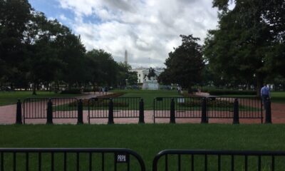 Lafayette Park looking toward the White House and beyond to the Washington Monument