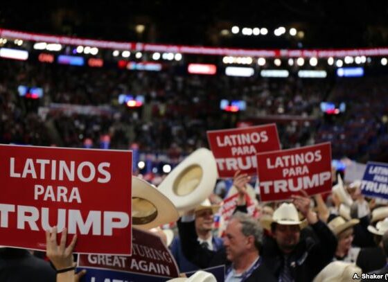 Latinos for Trump sign of the Hispanic shift