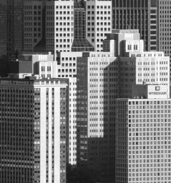 Pittsburgh skyline in abstract