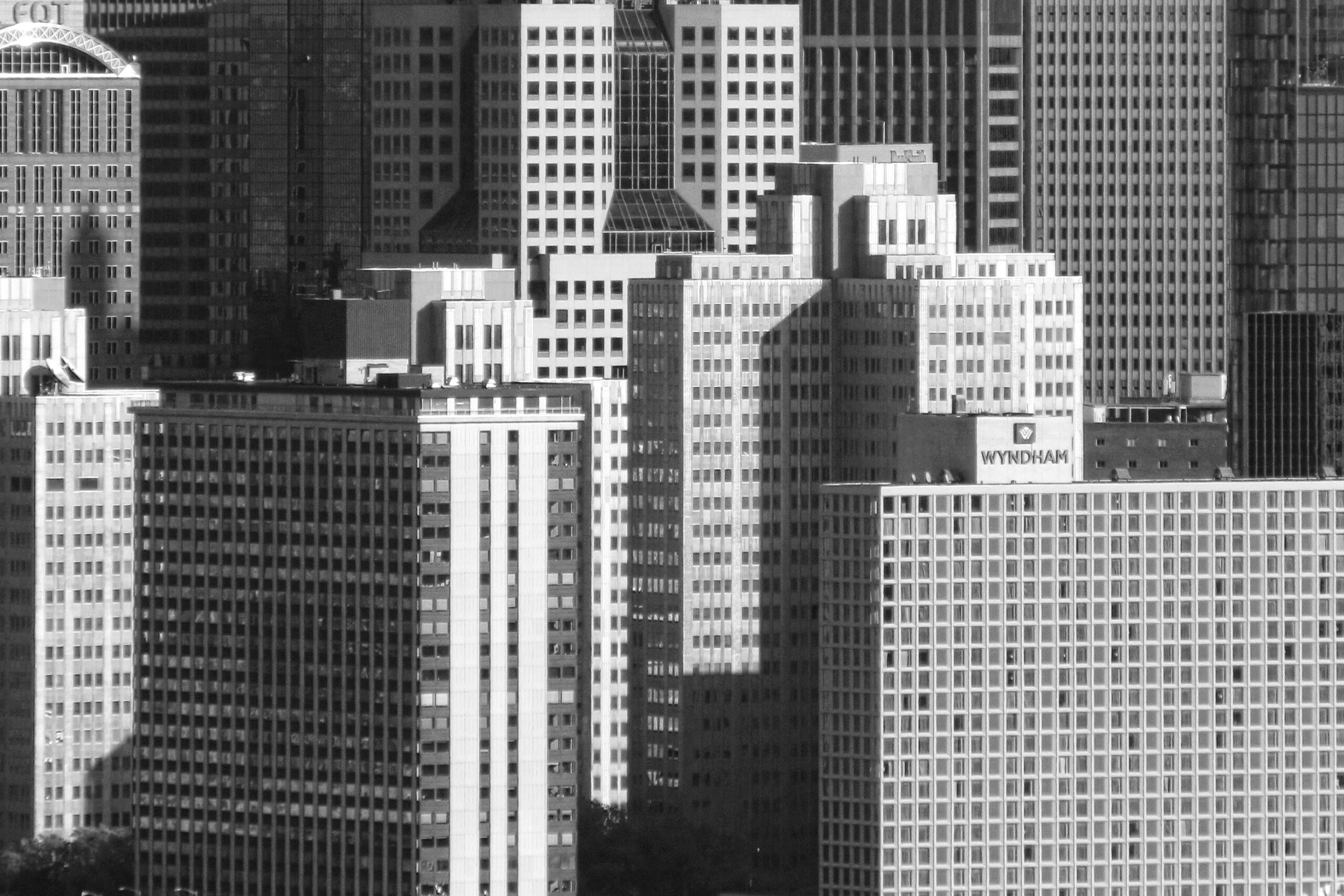 Pittsburgh skyline in abstract