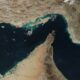 The Strait of Hormuz in true color, from the Moderate-resolution Imaging Spectrophotometer (MODIS), an instrument of the Terra satellite.