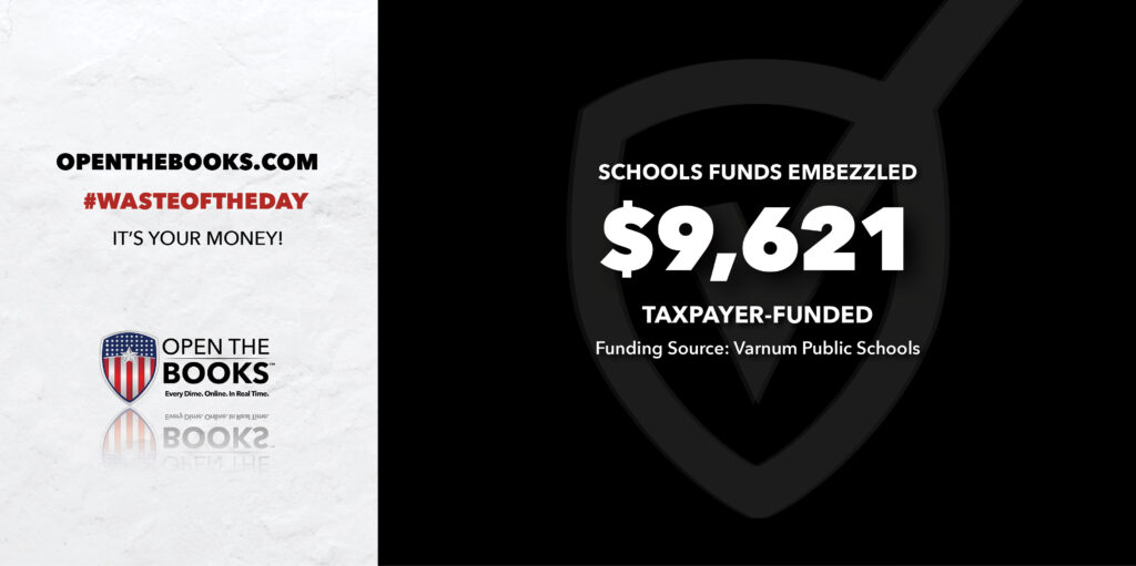 Waste of the Day School Secretary Cashed Checks