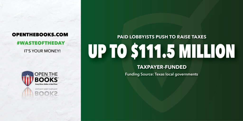 Texas taxes fund lobbyists
