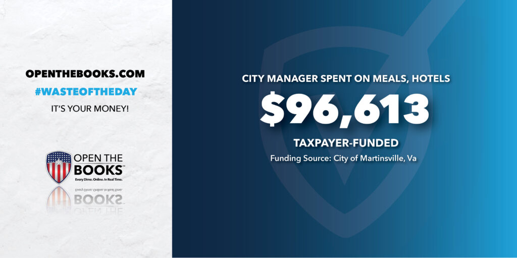 Waste of the Day City Manager Overspent