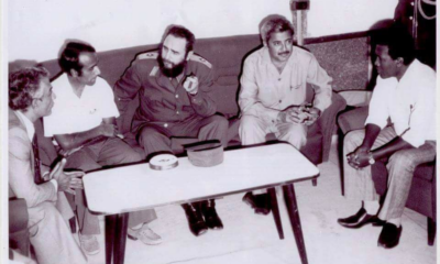 Fidel Castro visits the Yemeni capital of Aden in 1977
