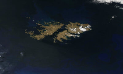 The Falkland Islands (satellite view)