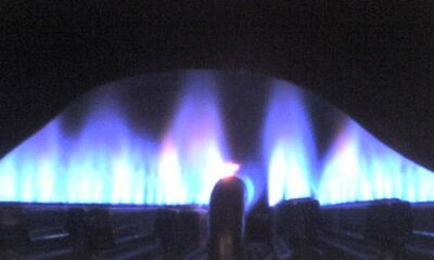 Natural gas burning