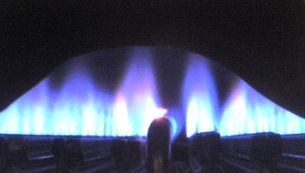 Natural gas burning