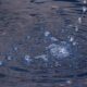 Water cascading from a fountain (fountain not shown)