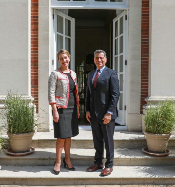 Xavier Becerra and Yael Lempert in 2021