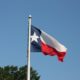 Flag of Texas on flagpole