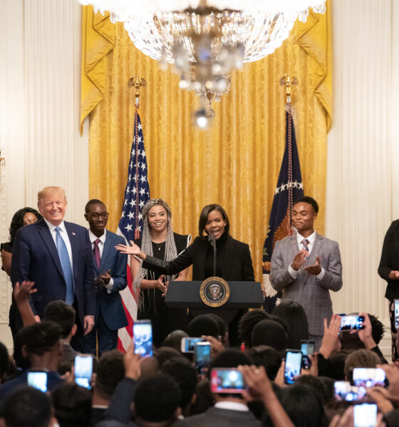 President Trump and then-Vice-President Pence address the Young Black Leadership Summit