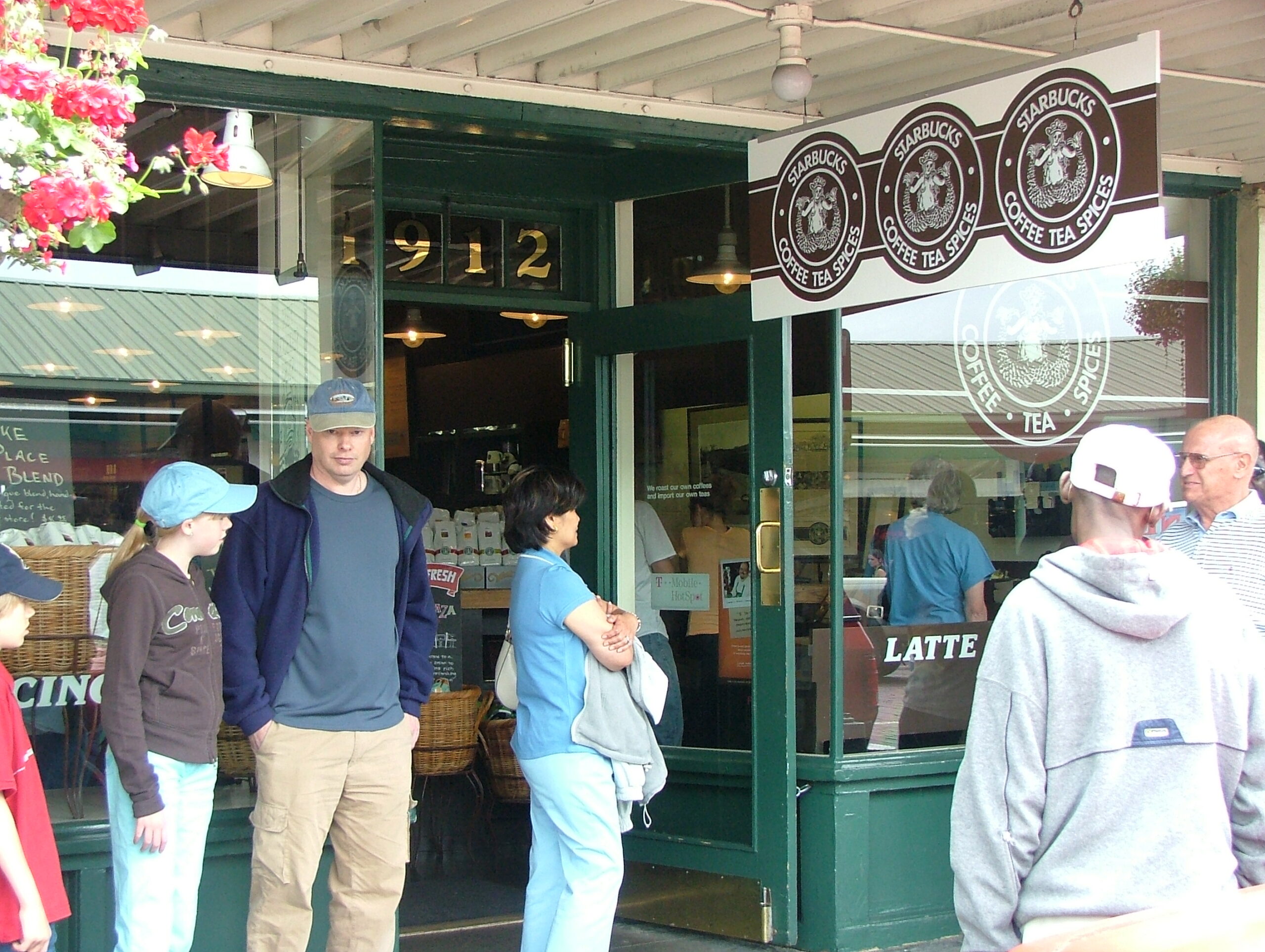The first Starbucks outlet ever opened