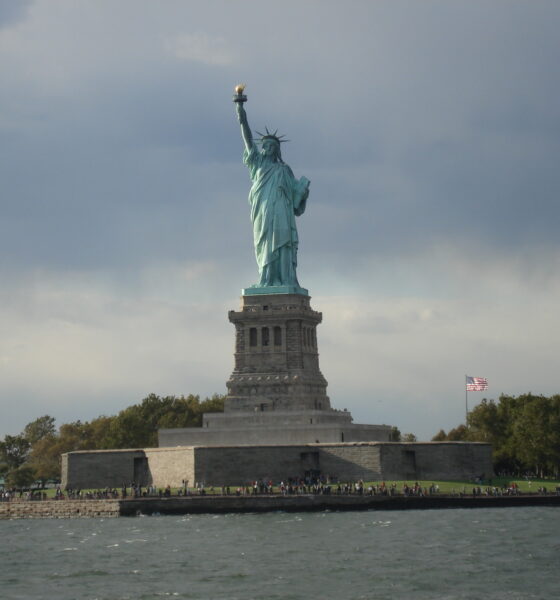 The Statue of Liberty on Liberty Island