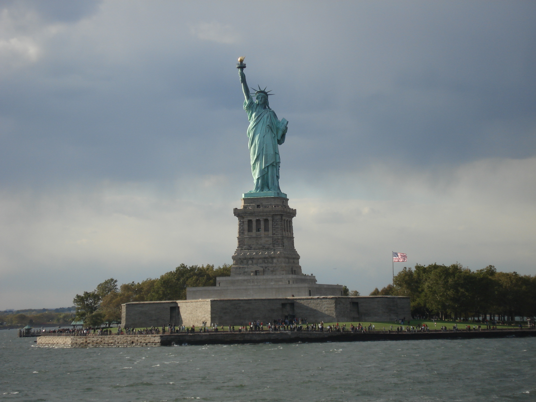 The Statue of Liberty on Liberty Island