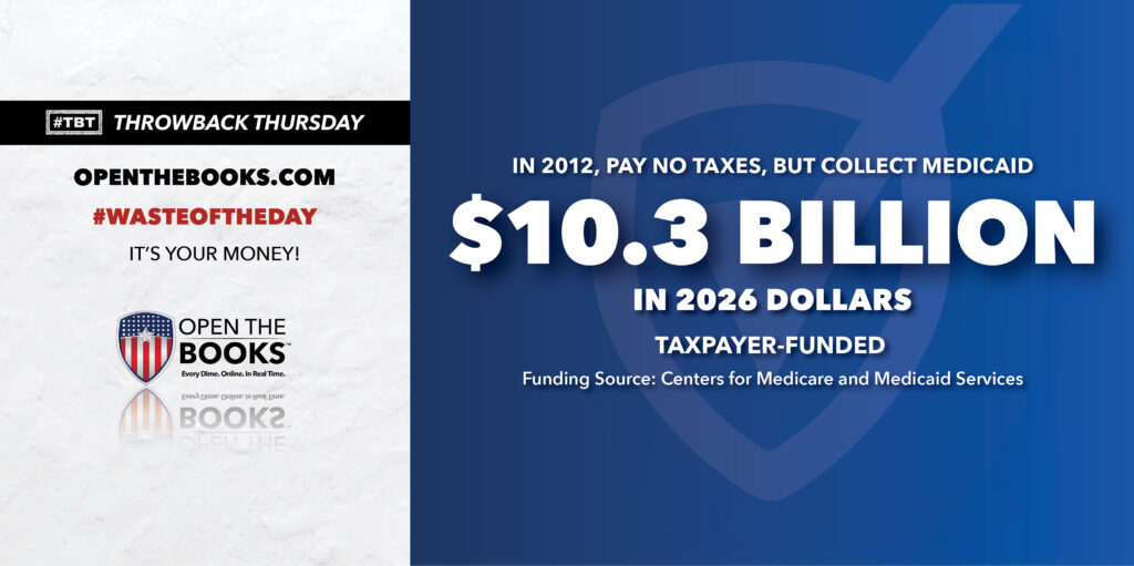 Waste of the Day Medicaid for Tax-Dodging Docs
