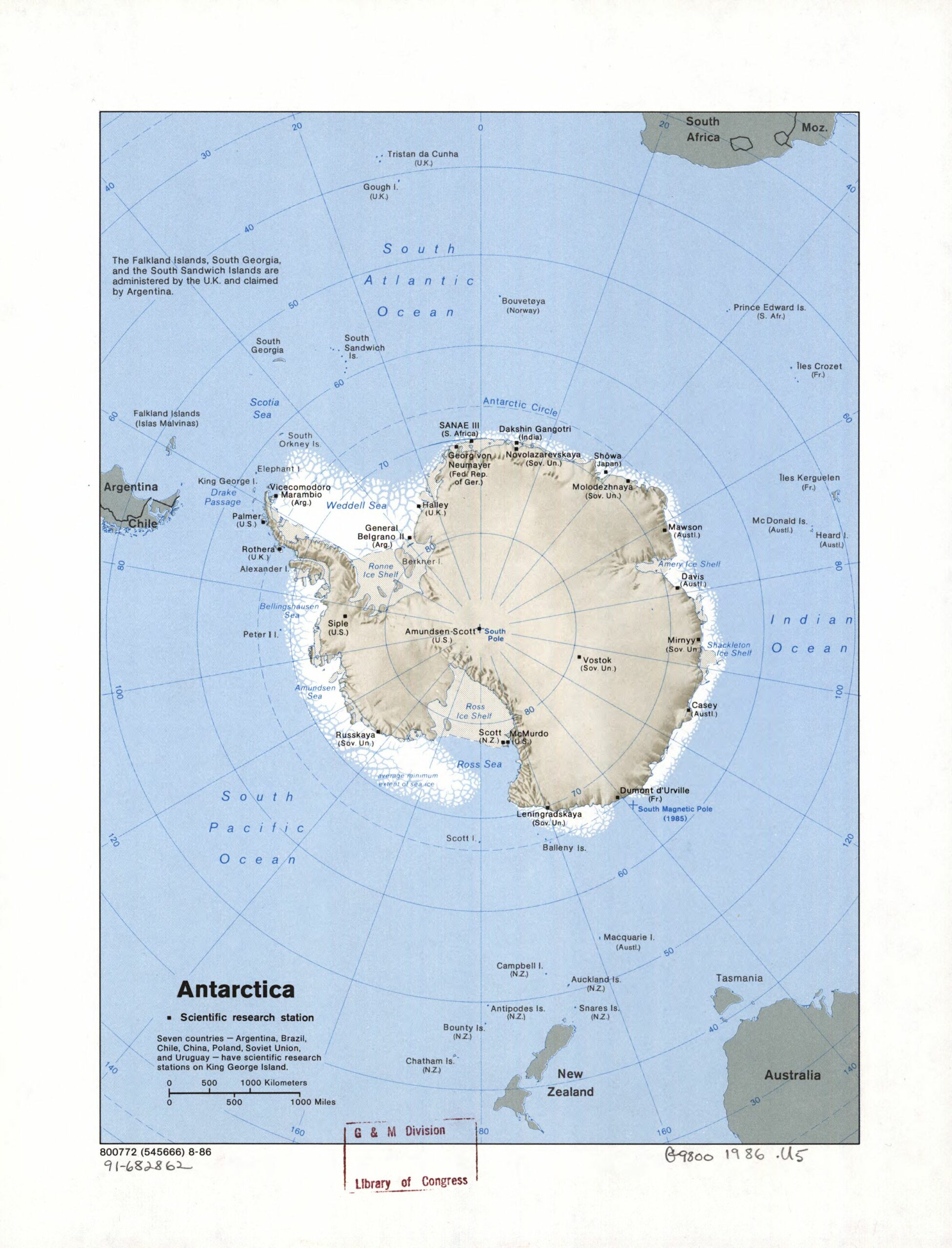 Antarctica and the Antarctic region