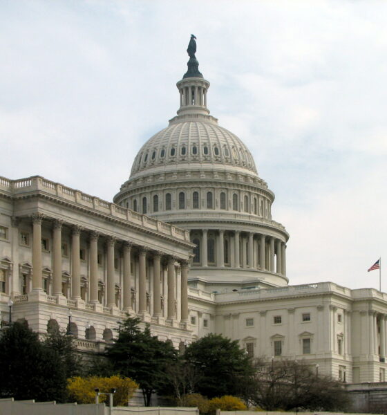 Capitol, with the Senate wing foremost