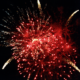 A fireworks burst