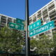 Traffic sign in Chinatown section of Oakland, California
