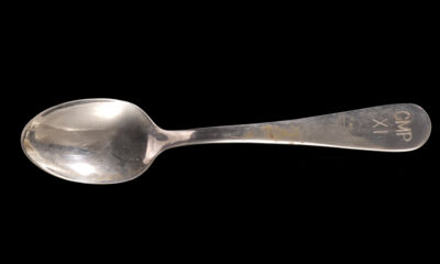 NASA issued this spoon to Apollo XI Command Module Pilot Michael Collins