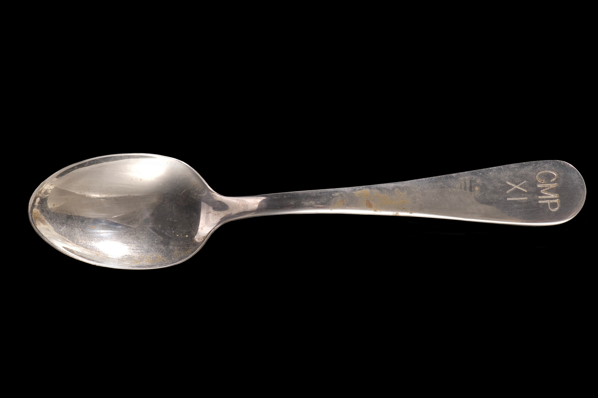 NASA issued this spoon to Apollo XI Command Module Pilot Michael Collins