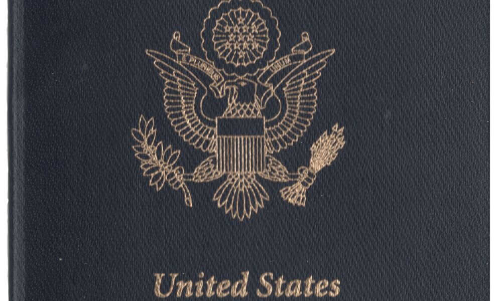 Cover of a United States Passport book