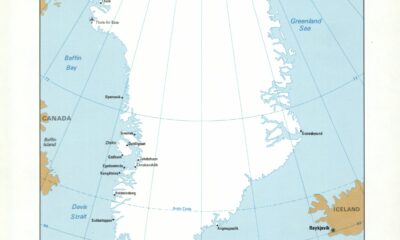 Greenland map from Library of Congress