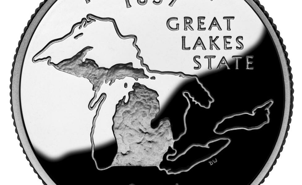 Michigan quarter reverse