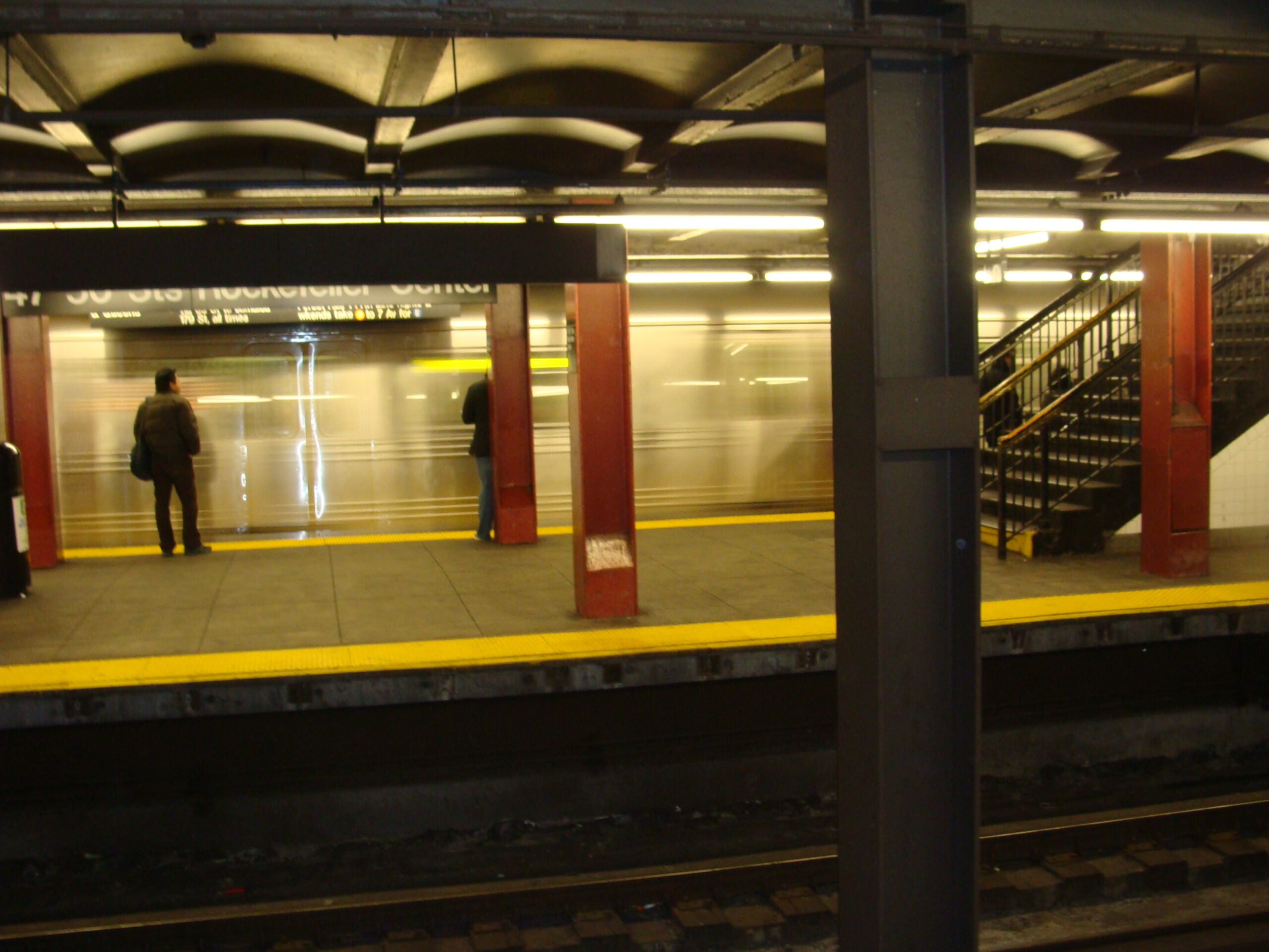 A NYC subway station serving Rockefeller Center