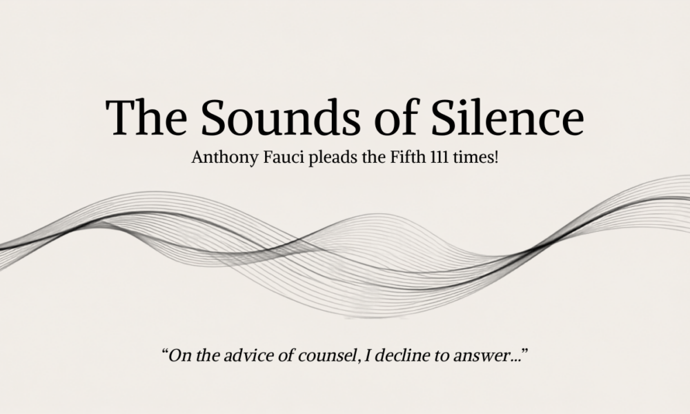 The Sounds of Silence - Anthony Fauci Pleads the Fifth