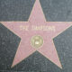 The Simpsons star on the Hollywood Walk of Fame