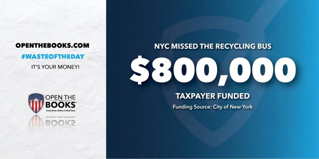 Waste of the Day NYC Transit Trashed Recyclables