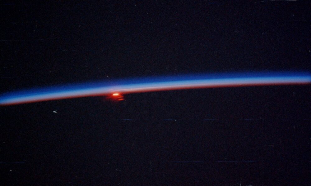 Earth horizon from space