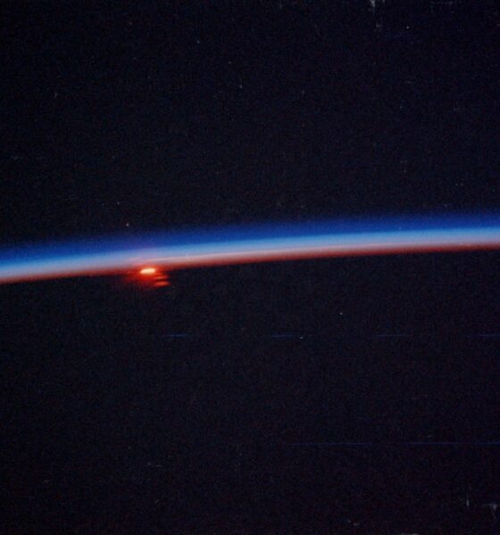 Earth horizon from space