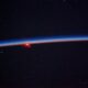 Earth horizon from space