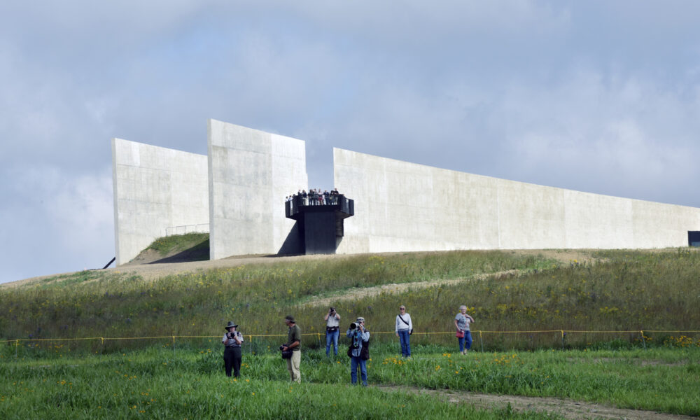 September 11 Remembrance held at Shanksville, Pennsylvania, site of the crash of a hijacked airliner