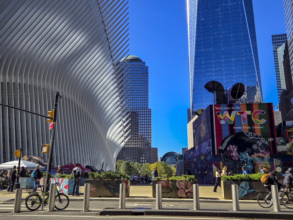 The new World Trade Center, with its Freedom Tower