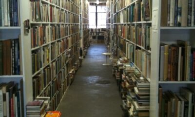 Books in a forgotten part of a very large library